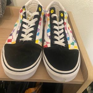 Vans Rainbow Checkerboard Shoes